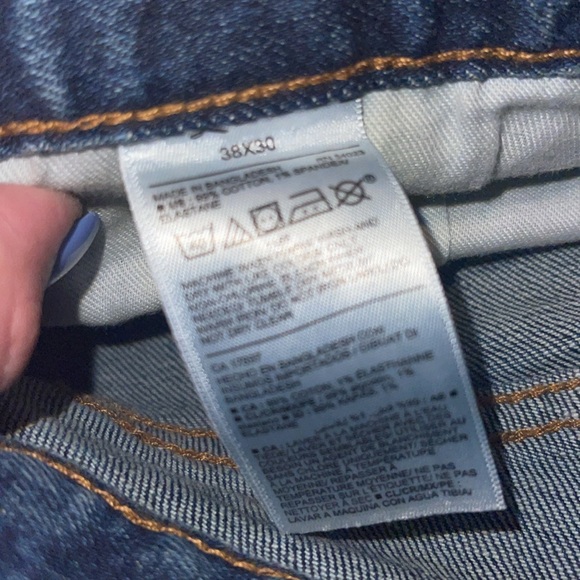 Men Jeans Loose Fit size 38 X 30 - Picture 3 of 3